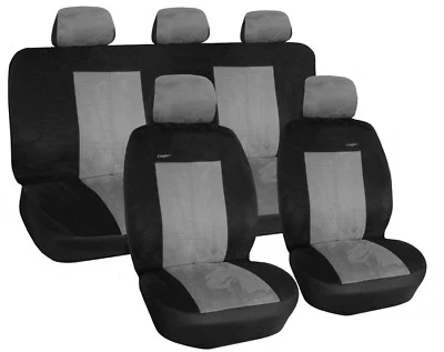 Seat covers car protective covers set gray suitable for Citroën C3 I 2002 - 2009 - Image 1 of 4