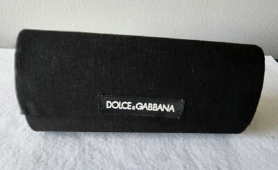 Dolce & Gabbana Negro Abatible Forrado Gafas Gafas Gafas de Sol Estuche Auténtico ¡En muy buena condición! Foto 1 de 3