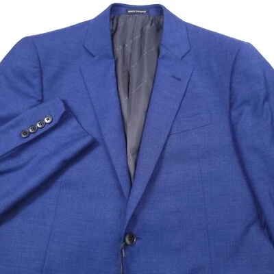 $475 Armani Exchange Blue Modern Fit Suit Jacket Blazer Mens Size 40R - Image 1 of 4
