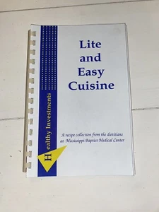 VTG Lite and Easy Cuisine Healthy Investments Cookbook Mississippi Baptist - Picture 1 of 6