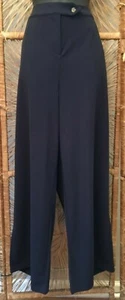 Vero Moda Curve Womens Dress Pants Size 20 Navy Blue 7/8 Wide Pant Curve Stretch - Picture 1 of 10