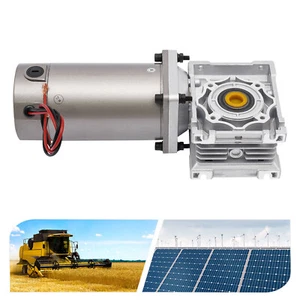 24V DC Motor 300W DC Worm Gear Motor with self-Locking Speed Adjustable DC Motor - Picture 1 of 17
