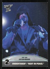 2013 Topps Best of WWE Top 10 Catchphrases #2 Undertaker: "Rest in Peace."