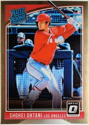 🔥 SHOHEI OHTANI ROOKIE "RATED ROOKIE" 2018 DONRUSS OPTIC #56 ANGELS, DODGERS! - Image 1 of 4