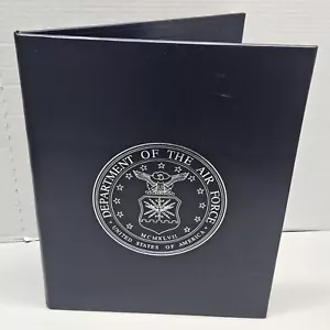 Cartella Certificato Pensione US Air Force 15x12 2 lati Immagine Lettera Diploma - Foto 1 di 13
