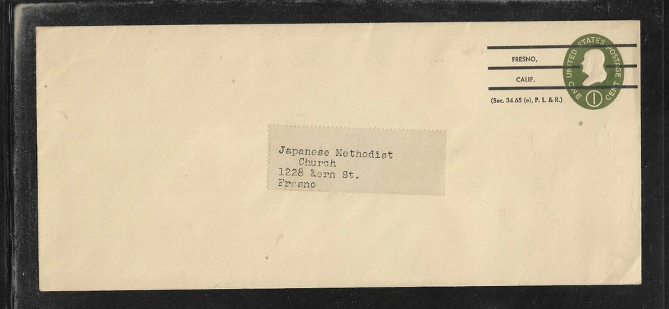 US Precancel Envelope: CA Fresno - 3a4 O 30 43; Used - Image 1 of 1