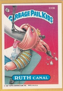 1987 TOPPS GARBAGE PAIL KIDS RUTH CANAL #333B NMMT *A923