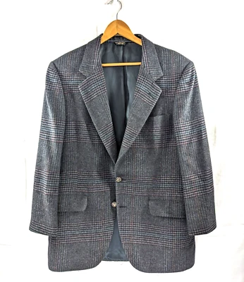 Barrister Sport Coat Mens Size 44R 100% Camel Hair Wolf Brothers Glen Plaid USA - Image 1 of 4