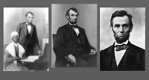 Lote de 3 FOTOS de Abraham Lincoln, Sojourner Truth, 1864 activista por los derechos civiles para mujeres - Imagen 1 de 2