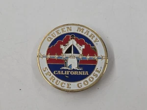 Vintage Multicolored Souvenir Magnet. Queen Mary Spruce Goose California - Picture 1 of 3