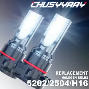 For Chevy Avalanche 2007-2013 2X H16 5202 6000K Super White LED Fog Light Bulbs - Foto 1 di 10