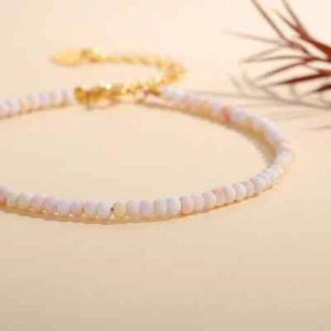 Pink Queen Conch Shell Bracelet Crystal Healing Energy Reiki Women Gift For Mom - Picture 1 of 8