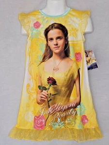 Girls Nightgown Belle Size XS 4/5 Pajamas Beauty and the Beast Disney NEW Outfit - Picture 1 of 11