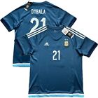 2015/16 Argentina Away Jersey #21 Dybala Large Adidas Soccer ALBICELESTE NEW