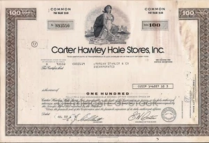 Stock certificate Carter Hawley Hale Stores, Inc. Payee Morgan Stanley & Co - Picture 1 of 1