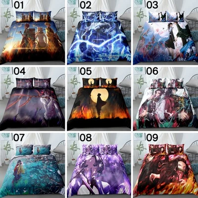 Demon Slayer Single/K Single/Double/Queen/King Bed Quilt/Doona/Duvet Cover Set - Image 1 of 4