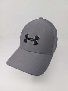 Under Armour UA Classic Fit Gray Youth S/M Fitted Hat Cap - Picture 1 of 8