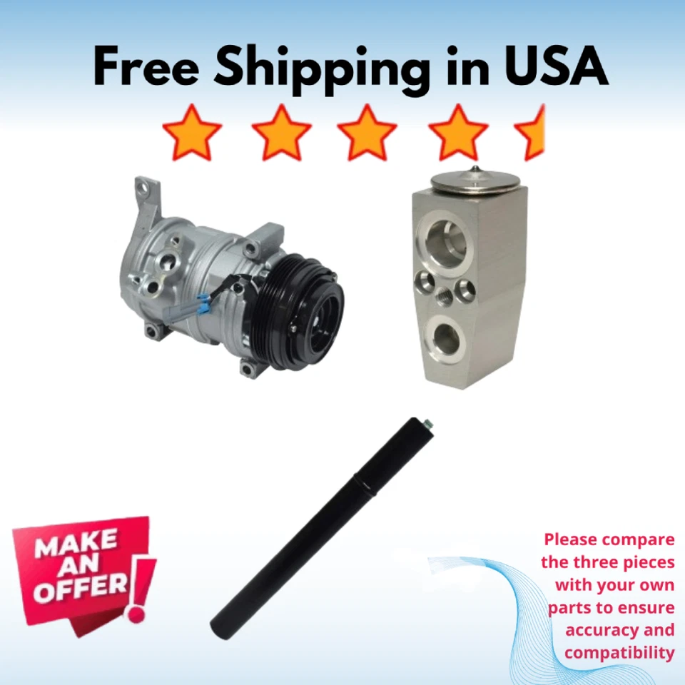 Kit Compressor A/C Fit GMC Canyon 2009-2012, Chevrolet Colorado 2010-2012 - Image 1 of 1