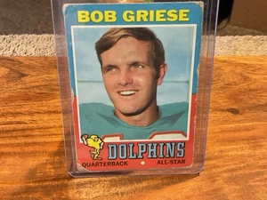 1971 Topps Football Bob Griese #160 - Miami Dolphins Legend VG - Picture 1 of 3