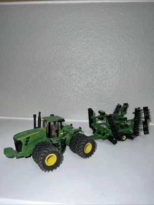 1/64 Custom John Deere 9630 4WD Tractor With Trelleborg Dual Tires & 637 Plow!! - Image 1 of 4