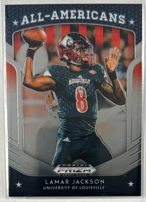 2019 Prizm Draft Picks #59 Lamar Jackson Louisville Cardinals - Image 1 of 2