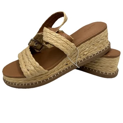 Sandalias de hilo universales para mujer talla 11 plataforma canasta tejido espuma viscoelástica nuevas con etiquetas Foto 1 de 4