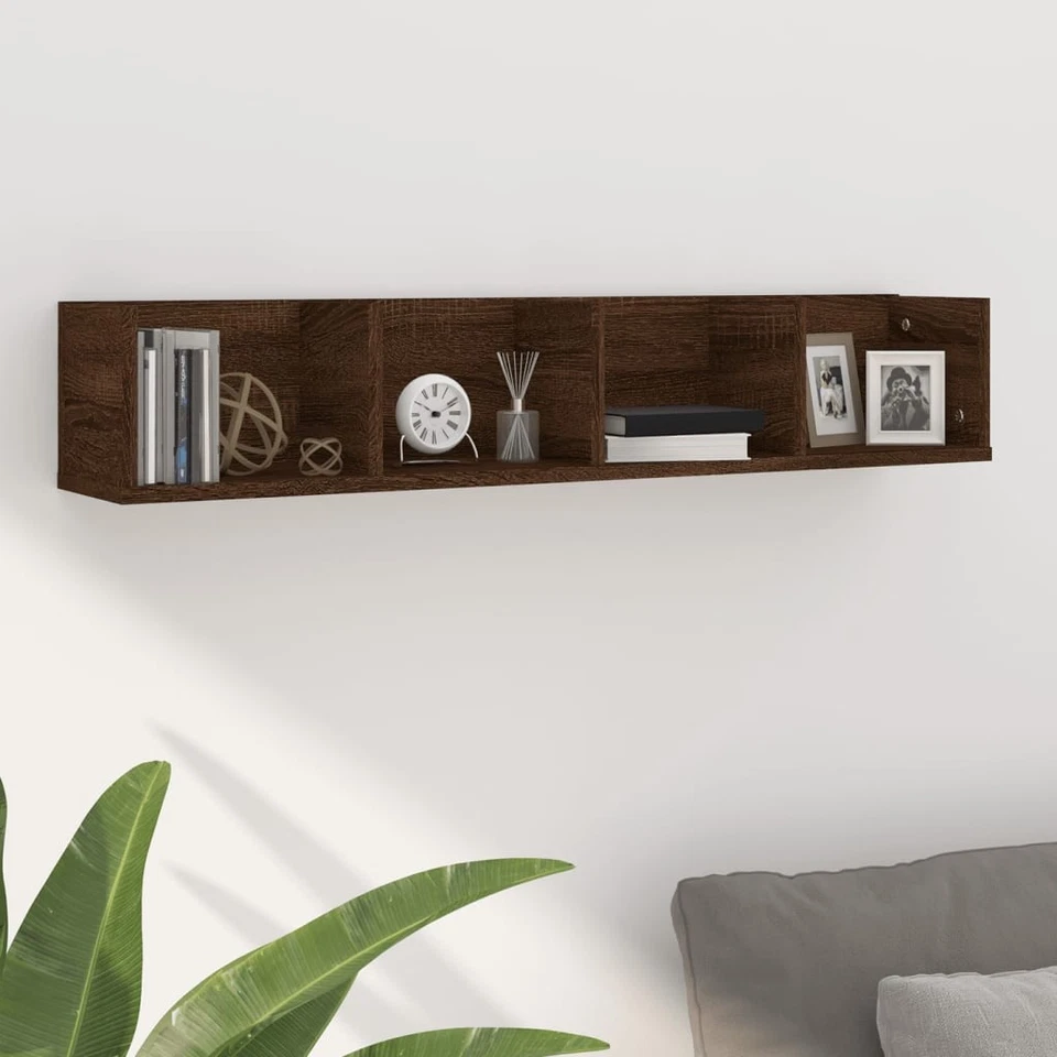 Estante de Pared para CD Estantería Colgante Balda Madera Contrachapada vidaXL - Imagen 1 de 4