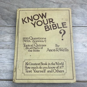 Know Your Bible 1500 Questions With Answers 1927 - Picture 1 of 13