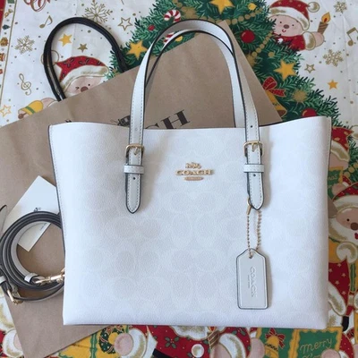 Bolsa de mão Coach C4250 branca 2 vias bolsa de ombro - Imagem 1 de 4