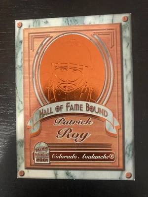 Patrick Roy 2000/01 Pacific Paramount Salón de la Fama encuadernado casi nuevo-como nuevo Foto 1 de 2
