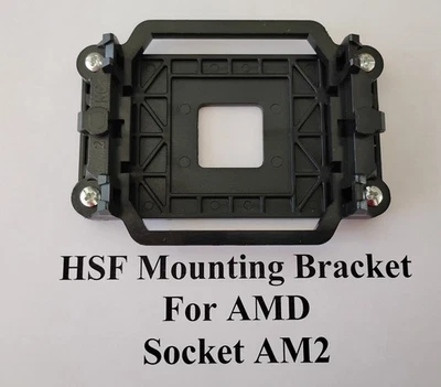 Heatsink Fan Mounting Bracket AMD Socket AM2/AM3/FM1/FM2 motherboard used BLACK - Image 1 of 4