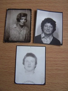 Photo Booth 3 Vintage Photo's G Liddicoat Woman - Picture 1 of 2