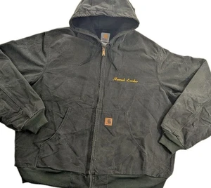 Chaqueta Carhartt Para Hombres XL J25 Mos Verde Pato Lona Forrada Ropa de Trabajo Abrigo De Colección - Imagen 1 de 15