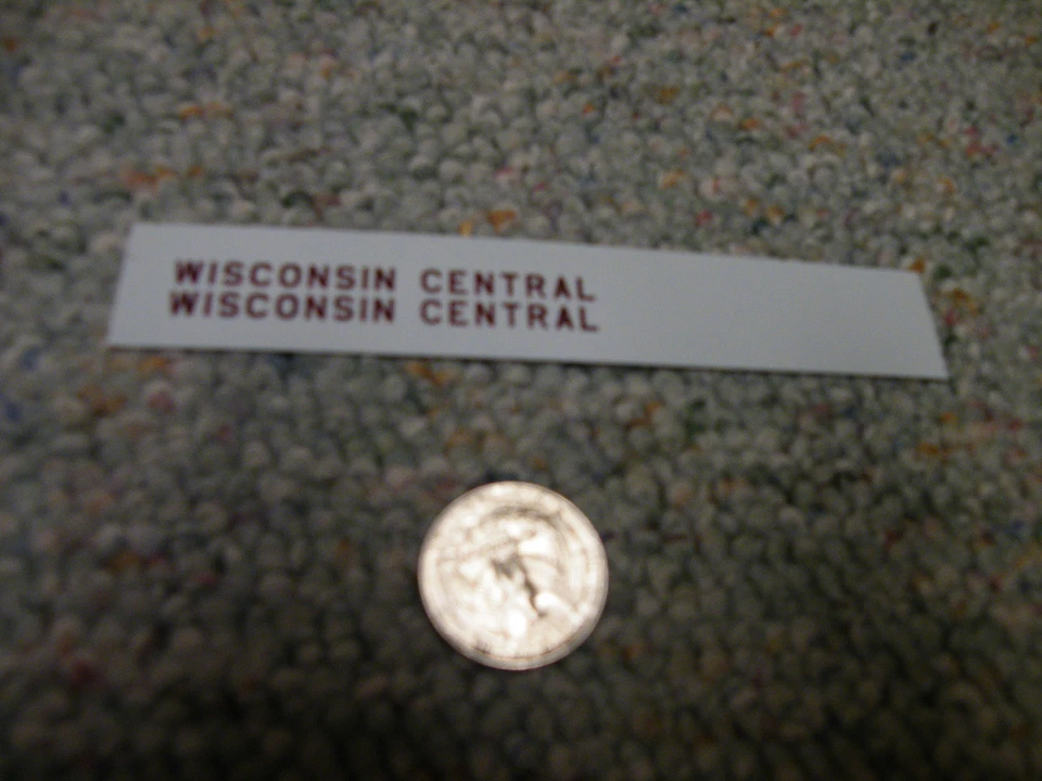 Herald King decals HO Wisconsin Central maroon    XX31 - Image 1 of 1