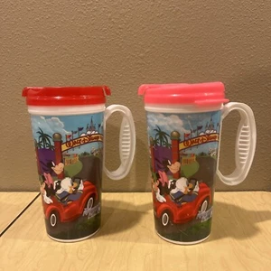 Mickey Walt Disney World Souvenir Whirley Drink Works! Sc-16 Cup Mug  lot of 2 - Picture 1 of 5