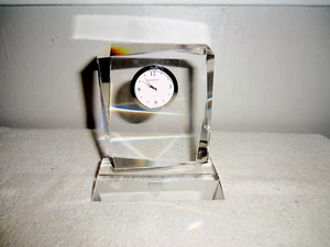 Vintage Orrefors Vision "Crystal Table Clock" (Sweden) - Picture 1 of 4