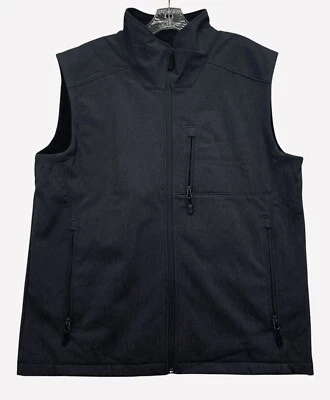 Chaleco Roper Softshell Forrado de Vellón Negro Cremallera Completa Chaqueta Sin Mangas Para Hombre Grande Foto 1 de 4