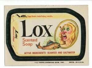 1974 Wacky Packages Series 10 LOX Tan Back - Picture 1 of 2
