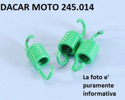 245.014 Set Ressorts Embrayage D.1,7 Vert POLINI Benelli : Naked 50 - Photo 1/4