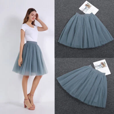 Petticoat Tüllrock Rockabilly Reifrock f Brautkleid Tutu Tanz Ballett Rock R13 - Bild 1 von 2