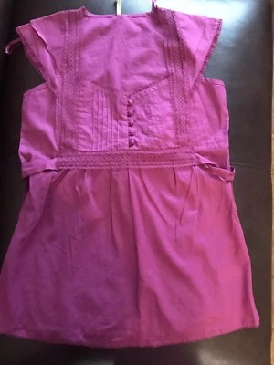 NEW WITH TAGS. LADIES SUMMER DEEP PINK TOP / SHIRT FROM PEACOCKS, UK SIZE 10 - Image 1 of 4