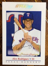 Alex Rodriguez Signed 5X7 Card Donruss Studio Private Signings AROD Autographed
