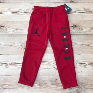 Jordan Jumpman Red Cotton Jogger Sweatpants with pockets Size 4 or Size 6 - Picture 1 of 23