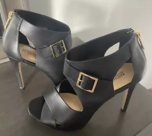 Michael Kors Women’s Sandals Stilletto Heel Black Shoes Size 7M - Picture 1 of 6