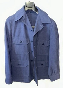 Vintage 1950 US Air Force Men Wool Coat, Flying Shirt  - Picture 1 of 23
