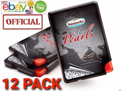 Rajnigandha Silver Pearls USA 12 PACK Saffron Blended Seed Mouth Fresh - Image 1 of 4