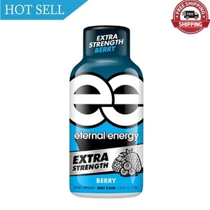 Eternal Energy Shot, Extra Strength, Berry 1.93 oz, 12 Count