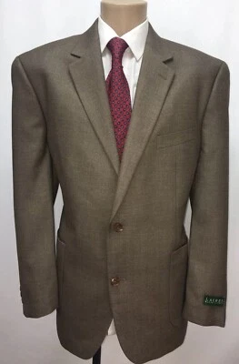 LAUREN RALPH LAUREN BLAZER MASCULINO JAQUETA CASACO ESPORTIVO TAMANHO 46R MARROM CESTA TECER - Imagem 1 de 4