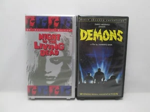 (Lot of 2 Horror) Demons & Night of The Living Dead: VHS Hardcases VG - Picture 1 of 8