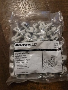 Closetmaid 1770 Preloaded Drywall Back Wall Clips, 48 Pack - Picture 1 of 3